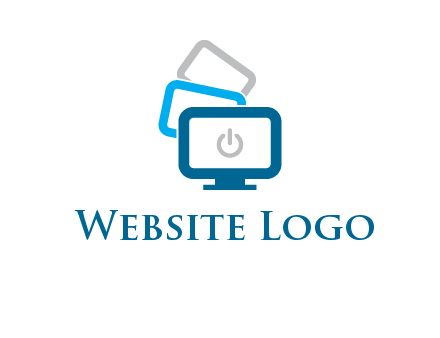 power button in monitors logo