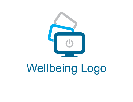 power button in monitors logo