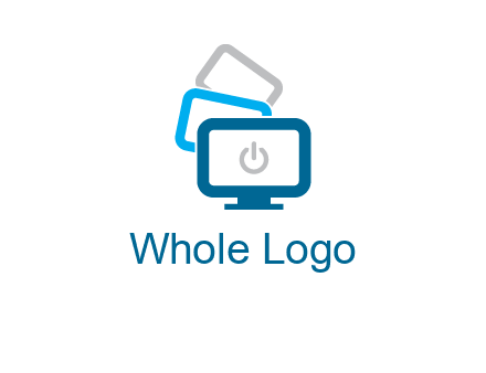 power button in monitors logo