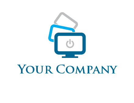 power button in monitors logo