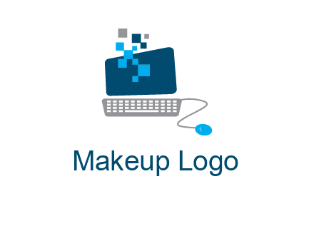 pixels on computer logo