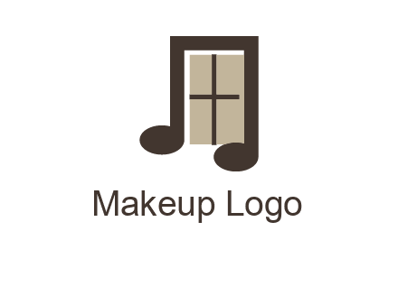 window inside music note logo