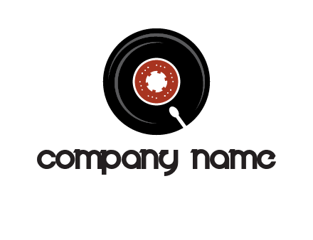 music disk on player logo
