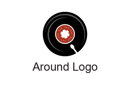 music disk on player logo