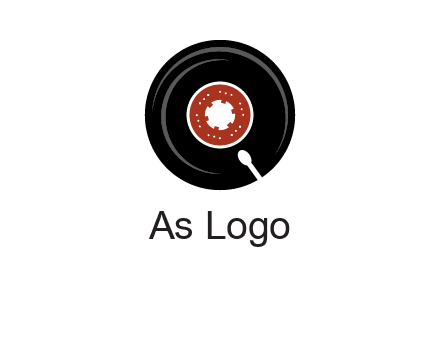 music disk on player logo