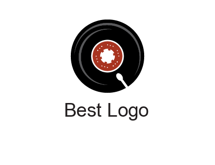 music disk on player logo