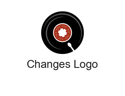 music disk on player logo