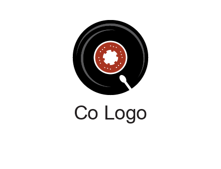 music disk on player logo