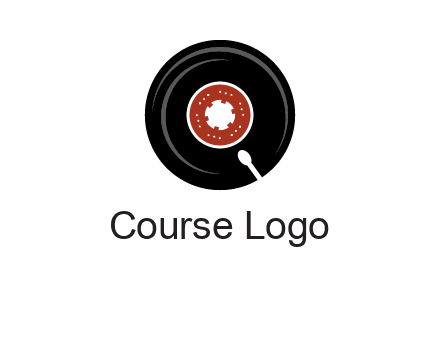 music disk on player logo