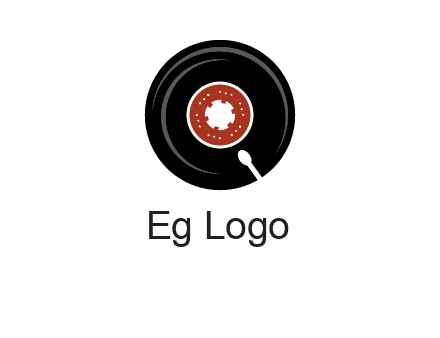music disk on player logo