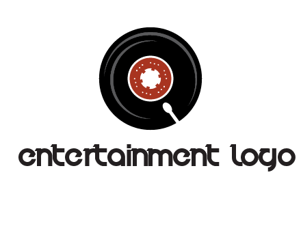 music disk on player logo