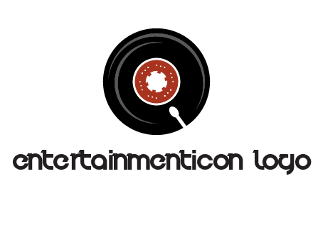 music disk on player logo