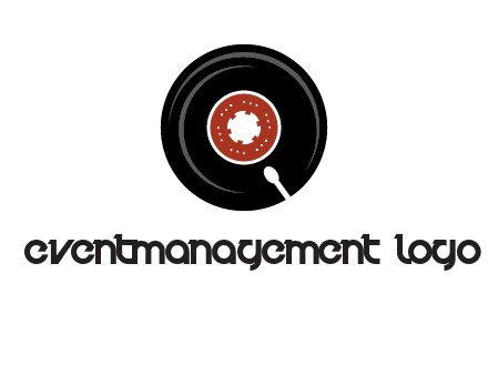 music disk on player logo