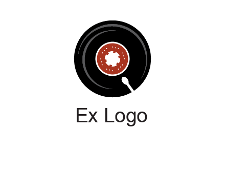 music disk on player logo