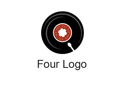 music disk on player logo