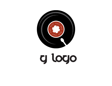 music disk on player logo