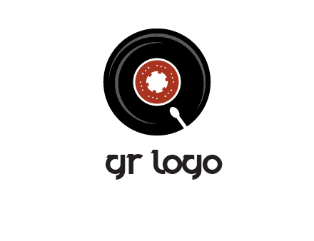 music disk on player logo
