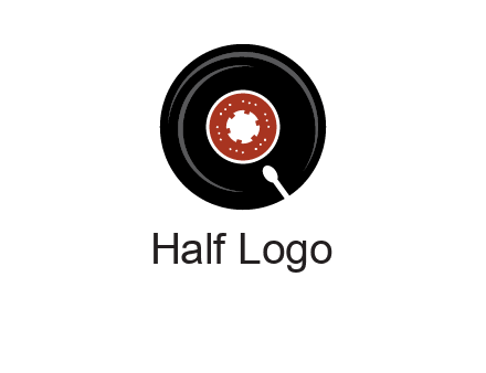 music disk on player logo