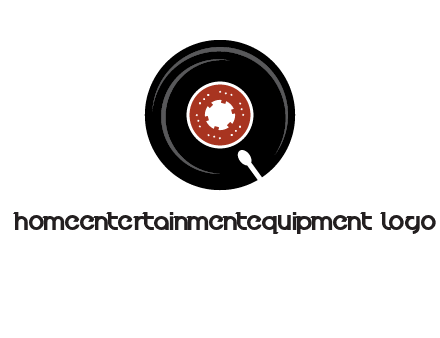 music disk on player logo