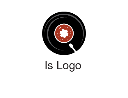 music disk on player logo