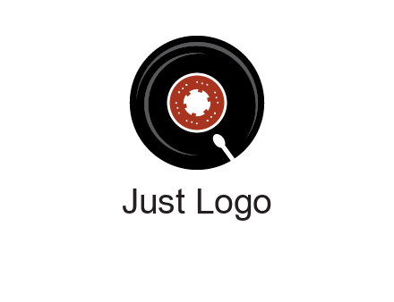 music disk on player logo