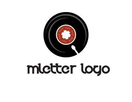 music disk on player logo