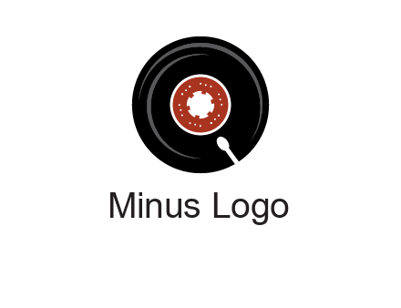 music disk on player logo