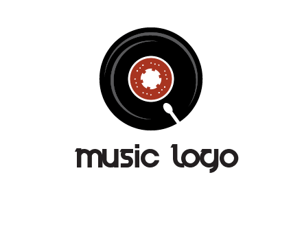 music disk on player logo
