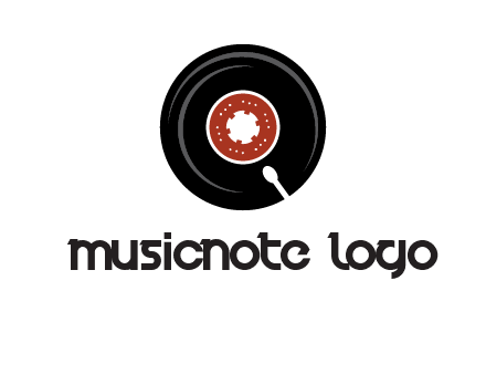 music disk on player logo