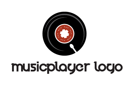 music disk on player logo