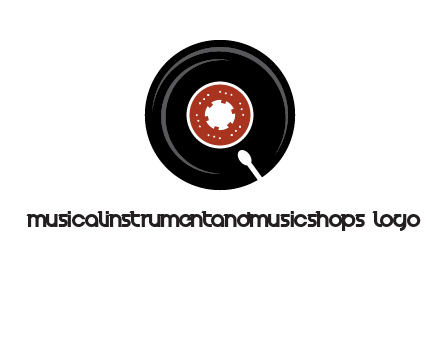 music disk on player logo