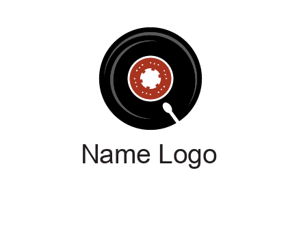 music disk on player logo