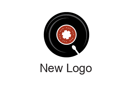 music disk on player logo