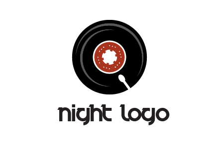 music disk on player logo