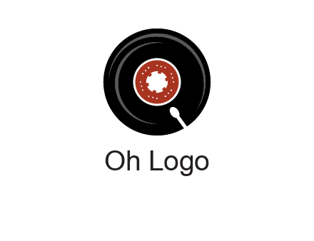 music disk on player logo