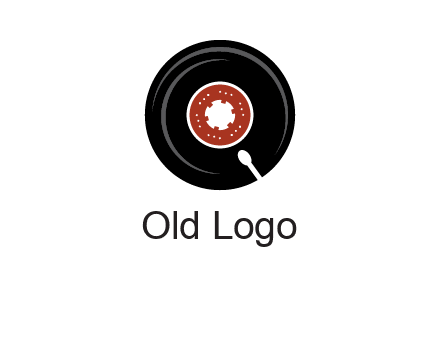 music disk on player logo