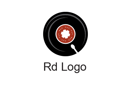 music disk on player logo