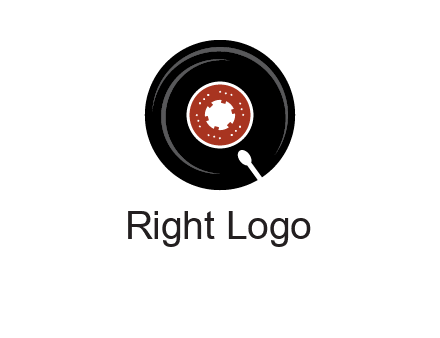 music disk on player logo