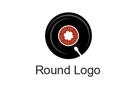 music disk on player logo
