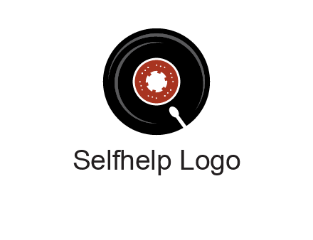 music disk on player logo
