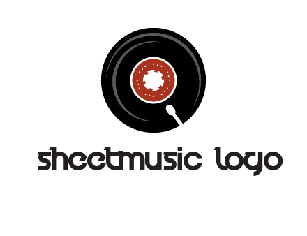 music disk on player logo