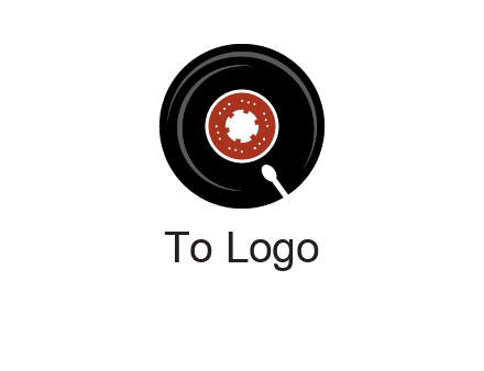 music disk on player logo