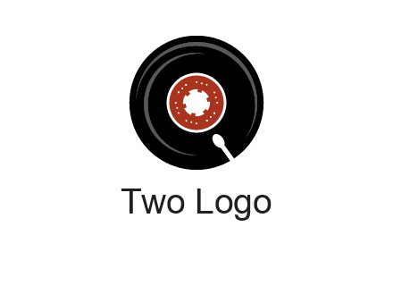 music disk on player logo