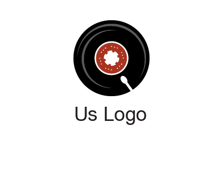 music disk on player logo