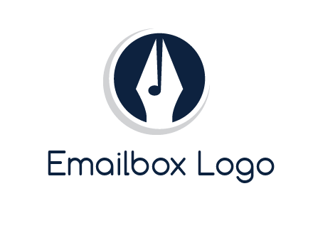 pen merged with music note logo