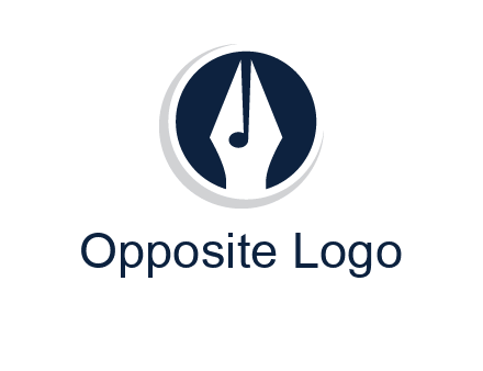 pen merged with music note logo