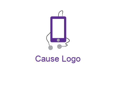 mobile with headphone icon