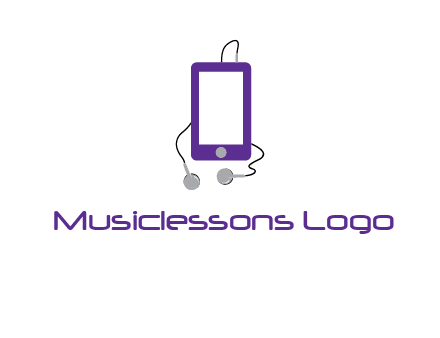 mobile with headphone icon