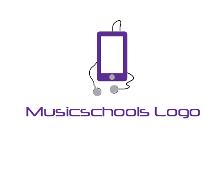 mobile with headphone icon