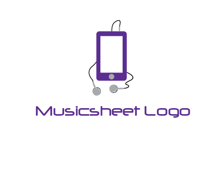mobile with headphone icon